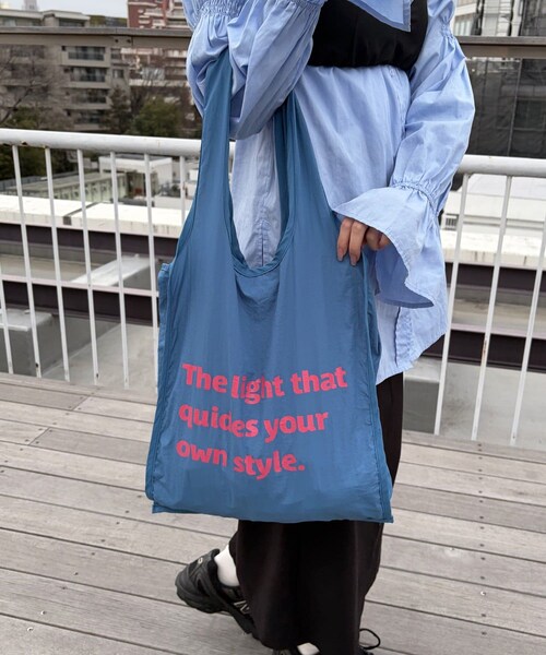 Lattice(Lattice)の「バイカラーエコバッグ(エコバッグ/サブバッグ・レディース・イエロー/ピンク/グリーン/ブルー・FREE)」の3枚目の写真