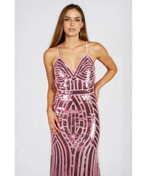 TOBI（-）の「Allure Spark Sequin Bodycon Maxi Dress - Mauve（ワンピース/ドレス・レディース・other）」の3枚目の写真