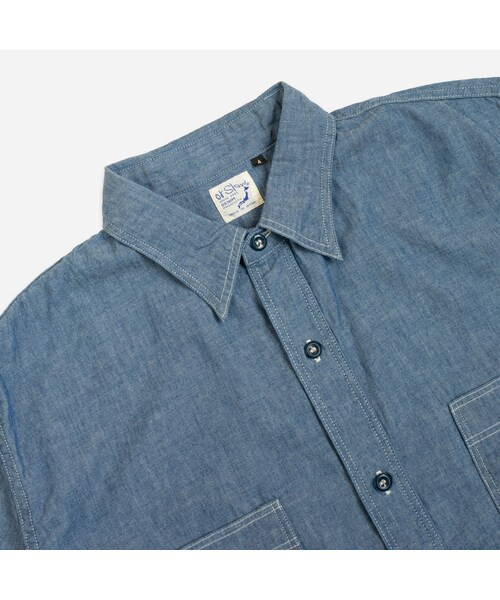 orSlow(オアスロウ)の「SS WORK SHIRT - CHAMBRAY - THE GREAT DIVIDE(その他・メンズ・other・3 (M)/4 (L)/5 (XL))」の2枚目の写真