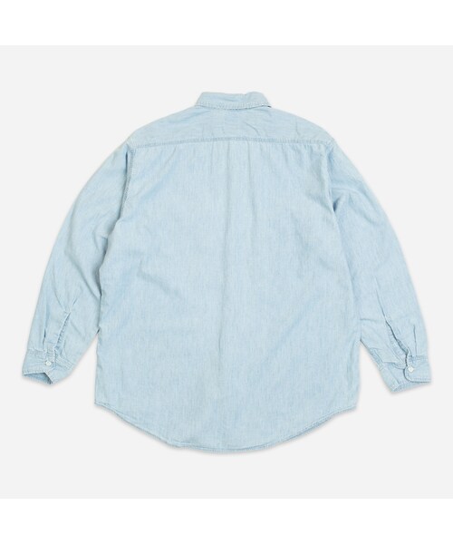 orSlow(オアスロウ)の「FLAP POCKET WORK SHIRT - BLEACHED CHAMBRAY - THE GREAT DIVIDE(その他・メンズ・other・3 (M)/4 (L)/5 (XL))」の4枚目の写真