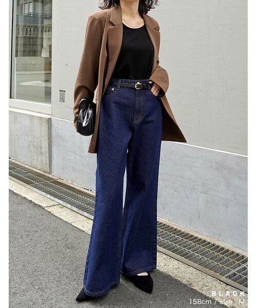 Re:EDIT（リエディ）の「前後2WAYショルダーパッドカットソー - トップス通販 | 人気レディースファッション - Re:EDIT（リエディ）（その他・レディース・ブラック/ホワイト/グレー/カーキ・M/L）」の10枚目の写真