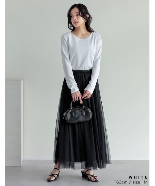 Re:EDIT（リエディ）の「前後2WAYショルダーパッドカットソー - トップス通販 | 人気レディースファッション - Re:EDIT（リエディ）（その他・レディース・ブラック/ホワイト/グレー/カーキ・M/L）」の15枚目の写真