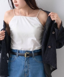 CIAOPANIC TYPY | 【吸水速乾】2way配色カップ付きキャミソール(タンクトップ)