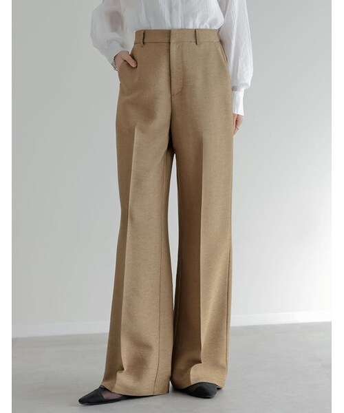 Re:EDIT(リエディ)の「ホップサックツイードストレートパンツ - パンツ通販 | 人気レディースファッション - Re:EDIT(リエディ)(その他・レディース・ブラック/グレー/ブラウン/イエローベージュ・SC/M/MT/L)」の6枚目の写真
