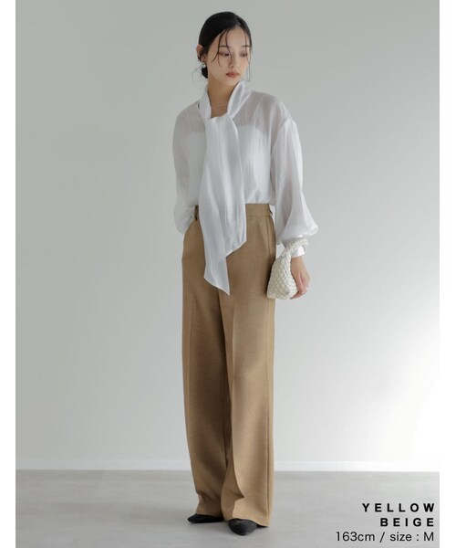 Re:EDIT(リエディ)の「ホップサックツイードストレートパンツ - パンツ通販 | 人気レディースファッション - Re:EDIT(リエディ)(その他・レディース・ブラック/グレー/ブラウン/イエローベージュ・SC/M/MT/L)」の16枚目の写真