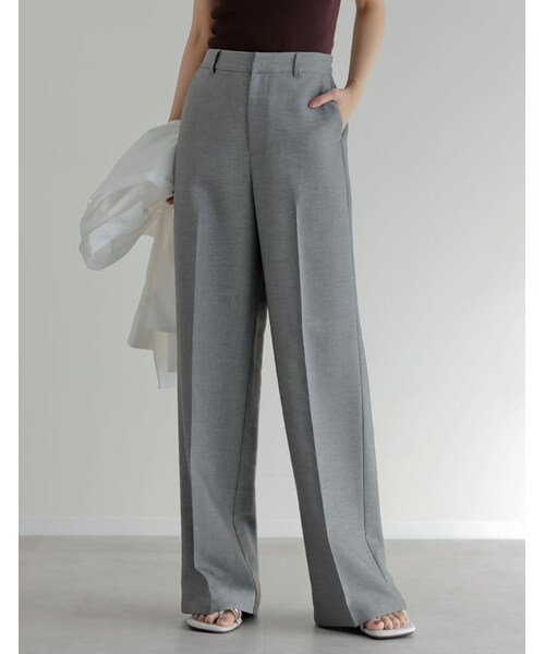 Re:EDIT(リエディ)の「ホップサックツイードストレートパンツ - パンツ通販 | 人気レディースファッション - Re:EDIT(リエディ)(その他・レディース・ブラック/グレー/ブラウン/イエローベージュ・SC/M/MT/L)」の4枚目の写真