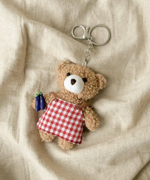 3coins（3coins）の「ベジタブルクマキーホルダー（キーホルダー・ブルー/レッド・FREE）」の2枚目の写真