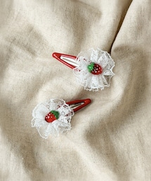 3coins | イチゴレースパッチンピン2個セット