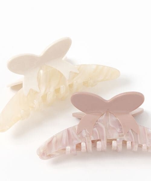 ALAND（エーランド）の「3.3 Field Trip／リボンモチーフヘアクリップ（ファッション雑貨・ブラック(19)/ピンク(20)/アイボリー(52)・F）」の9枚目の写真