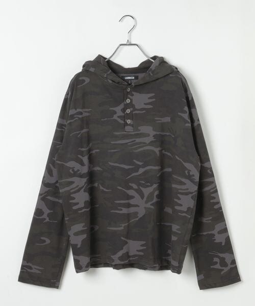 ALAND(エーランド)の「LAND MUSEUM/カモヘンリーフード(その他・チャコール(18)/カーキ(78)・F)」の3枚目の写真