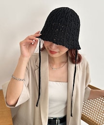 DISCOAT | レース編みコードハット(ハット)