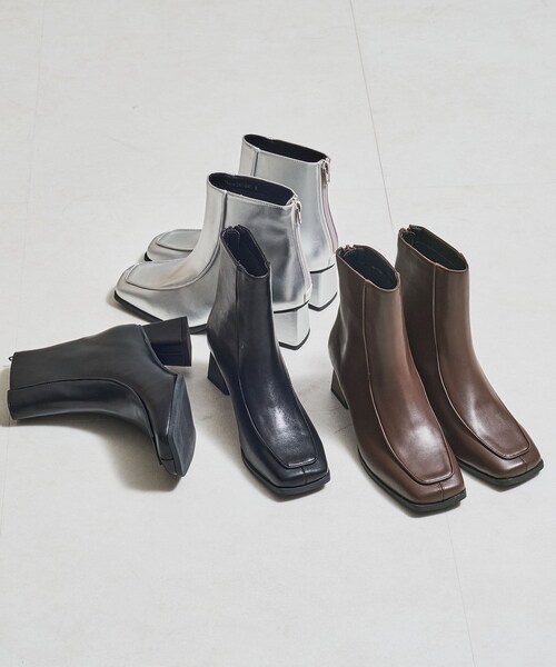 ORiental TRaffic（オリエンタルトラフィック）の「モカショートブーツ/41483（その他・レディース・ブラック/ブラウン/シルバー・S/M/L/LL）」の2枚目の写真