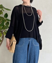 un dix cors | UVカットワイドプルオーバー(ニット/セーター)