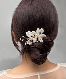 Lattice | 【オケージョン】フラワービーズコーム(その他ヘアアクセサリー)