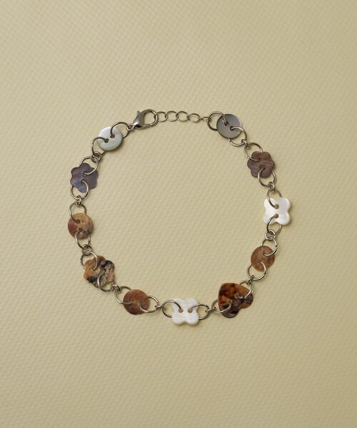 Lattice（Lattice）の「【ボタンアイテム】ブレスレット（ブレスレット・レディース・ブルー/ホワイト・FREE）」の2枚目の写真