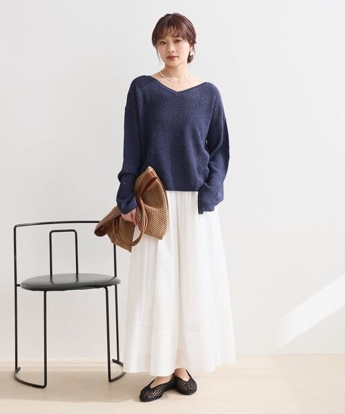 Andemiu(アンデミュウ)の「ラウンドメッシュフラットシューズ(シューズ・アイボリー(08)/ブラック(09)/レッド(35)・S(23.0)/M(24.0))」の4枚目の写真