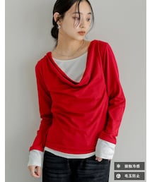 レイヤード風ドレープトップス - トップス通販 | 人気レディースファッション - Re:EDIT(リエディ)