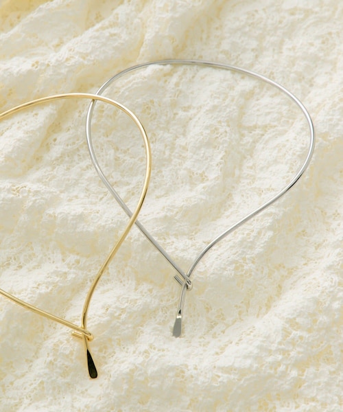 PUAL CE CIN（ピュアルセシン）の「【＠sein___000企画】フロントフックメタルチョーカー（アクセサリー・レディース・ゴールド/シルバー・FREE）」の2枚目の写真