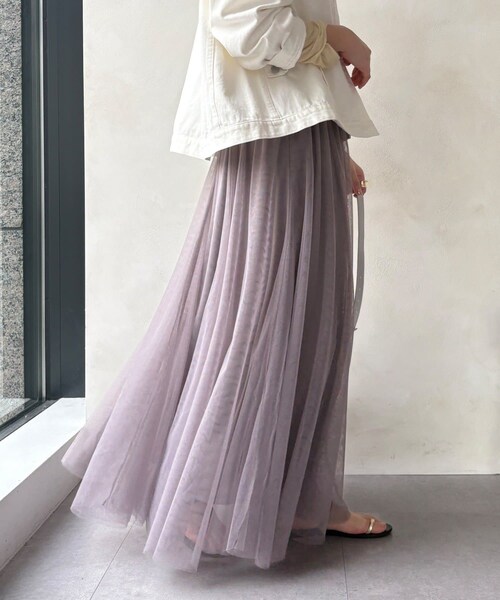 【WEB限定】チュールフレアスカート