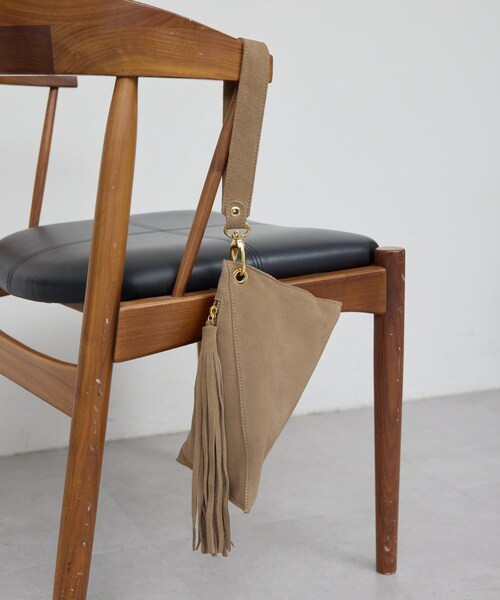 GALLARDAGALANTE（ガリャルダガランテ）の「【Maurizio Taiuti】トライアングルバッグ（ハンドバッグ・レディース・ブルー/サンドベージュ・FREE）」の2枚目の写真