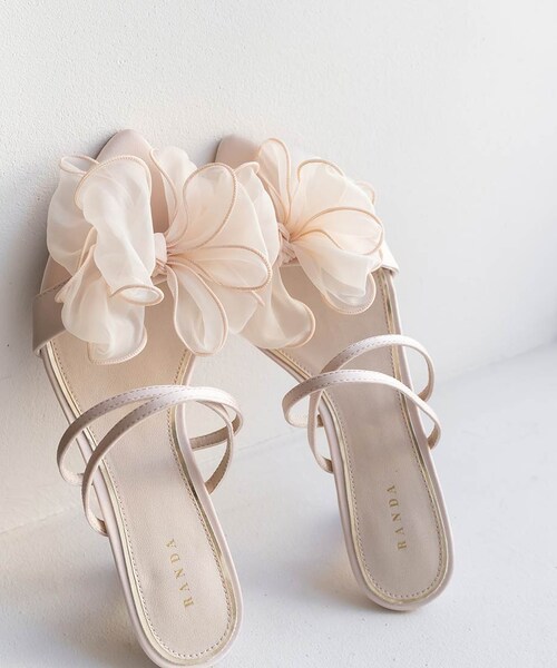 RANDA（ランダ）の「シフォンリボンミュールサンダル（その他・レディース・その他）」の10枚目の写真