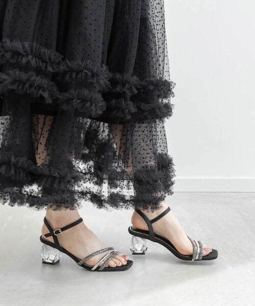 RANDA（ランダ）の「クリアヒールビジューストラップサンダル（その他・レディース・その他）」の14枚目の写真