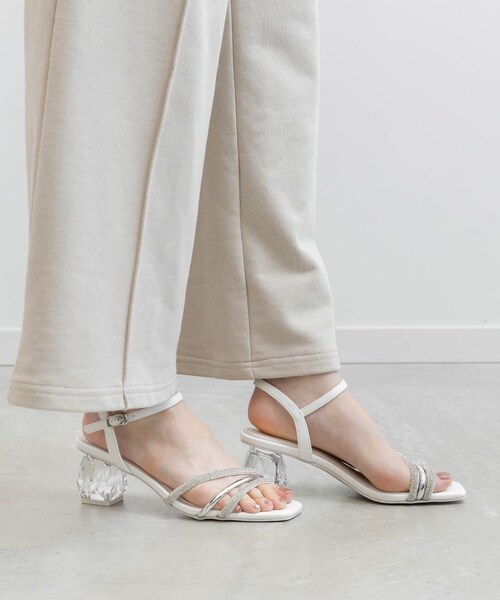 RANDA（ランダ）の「クリアヒールビジューストラップサンダル（その他・レディース・その他）」の5枚目の写真