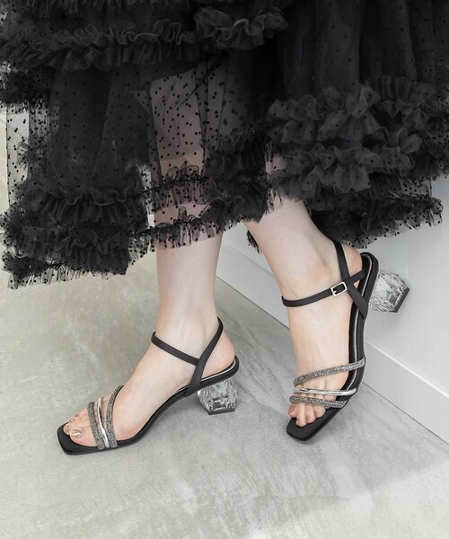 RANDA（ランダ）の「クリアヒールビジューストラップサンダル（その他・レディース・その他）」の11枚目の写真