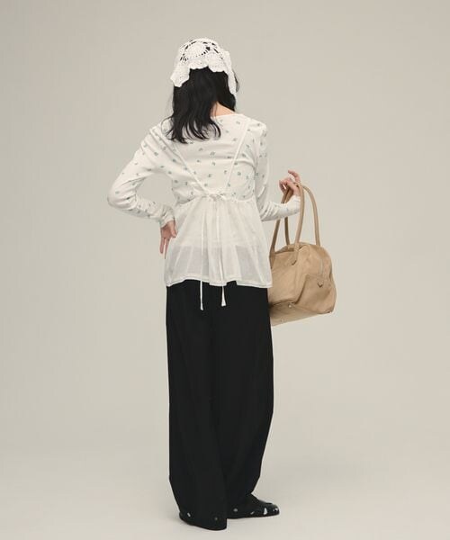 JEANASIS（ジーナシス）の「Crochet Babushka（その他・オフホワイト(05)/ブラック(09)・FREE）」の5枚目の写真