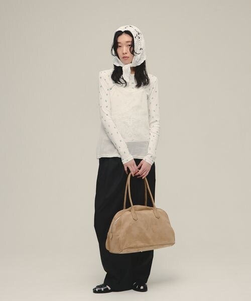 JEANASIS（ジーナシス）の「Crochet Babushka（その他・オフホワイト(05)/ブラック(09)・FREE）」の3枚目の写真