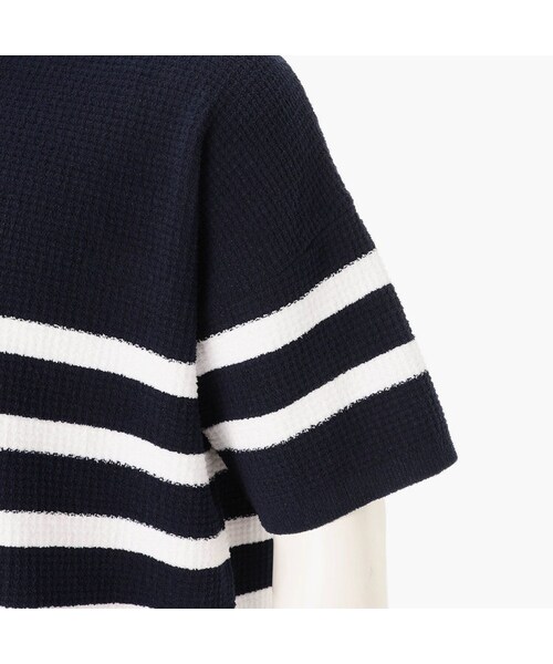 BRIEFING（ブリーフィング）の「LW THERMAL STRIPE KNIT T-SHIRT（その他・NAVY/CHARCOAL/SAGE GREEN・S/M/L）」の6枚目の写真