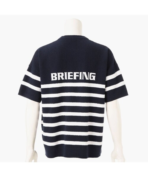 BRIEFING（ブリーフィング）の「LW THERMAL STRIPE KNIT T-SHIRT（その他・NAVY/CHARCOAL/SAGE GREEN・S/M/L）」の3枚目の写真
