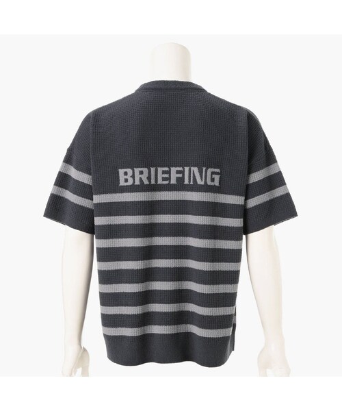 BRIEFING（ブリーフィング）の「LW THERMAL STRIPE KNIT T-SHIRT（その他・NAVY/CHARCOAL/SAGE GREEN・S/M/L）」の9枚目の写真