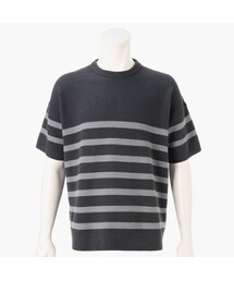 LW THERMAL STRIPE KNIT T-SHIRT