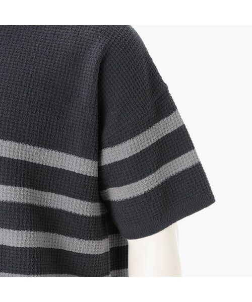 BRIEFING（ブリーフィング）の「LW THERMAL STRIPE KNIT T-SHIRT（その他・NAVY/CHARCOAL/SAGE GREEN・S/M/L）」の12枚目の写真