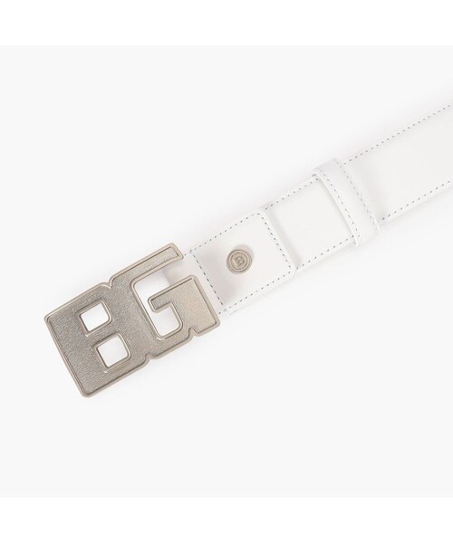 BRIEFING（ブリーフィング）の「BG BUCKLE LEATHER BELT（その他・WHITE/BLACK・FREE）」の2枚目の写真