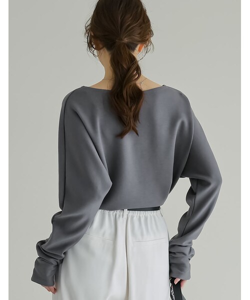 Re:EDIT(リエディ)の「マシュマロポンチマルチウェイトップス - トップス通販 | 人気レディースファッション - Re:EDIT(リエディ)(その他・レディース・ブラック/オフホワイト/杢グレー・M/L)」の17枚目の写真