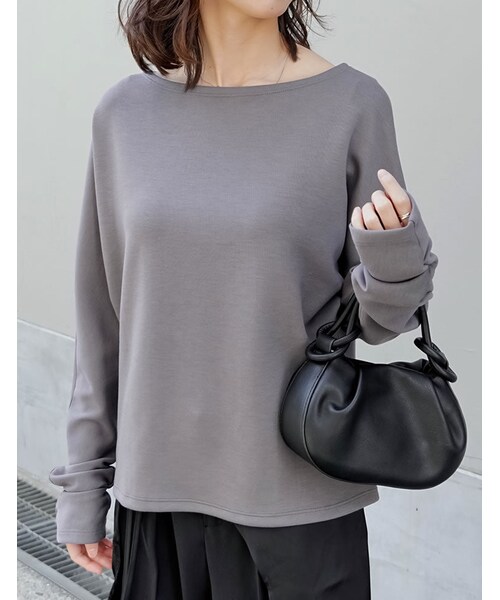 Re:EDIT(リエディ)の「マシュマロポンチマルチウェイトップス - トップス通販 | 人気レディースファッション - Re:EDIT(リエディ)(その他・レディース・ブラック/オフホワイト/杢グレー・M/L)」の22枚目の写真