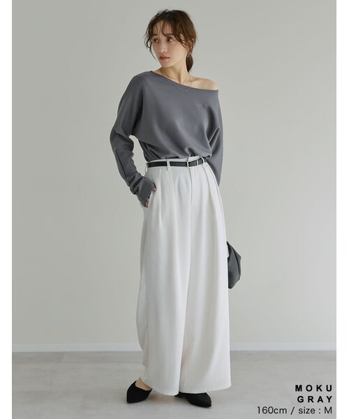 Re:EDIT(リエディ)の「マシュマロポンチマルチウェイトップス - トップス通販 | 人気レディースファッション - Re:EDIT(リエディ)(その他・レディース・ブラック/オフホワイト/杢グレー・M/L)」の16枚目の写真