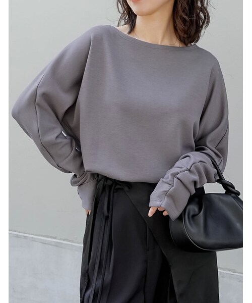 Re:EDIT(リエディ)の「マシュマロポンチマルチウェイトップス - トップス通販 | 人気レディースファッション - Re:EDIT(リエディ)(その他・レディース・ブラック/オフホワイト/杢グレー・M/L)」の20枚目の写真