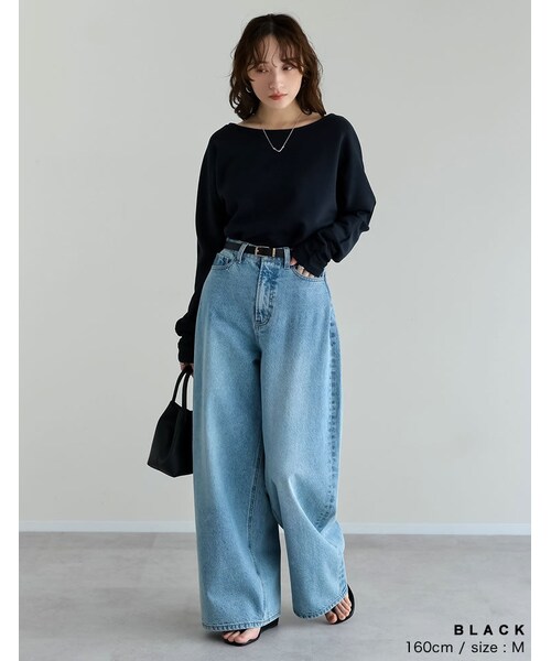 Re:EDIT(リエディ)の「マシュマロポンチマルチウェイトップス - トップス通販 | 人気レディースファッション - Re:EDIT(リエディ)(その他・レディース・ブラック/オフホワイト/杢グレー・M/L)」の11枚目の写真