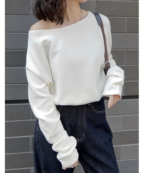 Re:EDIT(リエディ)の「マシュマロポンチマルチウェイトップス - トップス通販 | 人気レディースファッション - Re:EDIT(リエディ)(その他・レディース・ブラック/オフホワイト/杢グレー・M/L)」の15枚目の写真