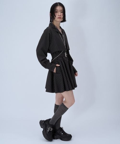 HARE（ハレ）の「ベルトデザインメッシュスニーカー（その他・ブラック09/シルバー10・M/L）」の10枚目の写真