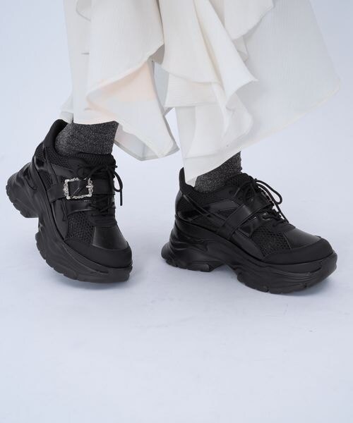 HARE（ハレ）の「ベルトデザインメッシュスニーカー（その他・ブラック09/シルバー10・M/L）」の20枚目の写真