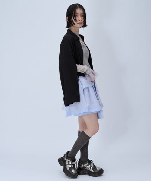 HARE（ハレ）の「ベルトデザインメッシュスニーカー（その他・ブラック09/シルバー10・M/L）」の13枚目の写真