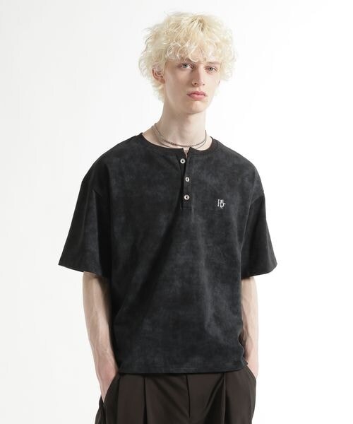 HARE（ハレ）の「ピグメントロゴヘンリーカット（トップス・ブラック09/グレー11/ブルー85・S/M）」の11枚目の写真