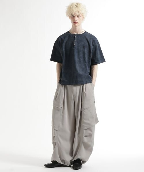 HARE（ハレ）の「ピグメントロゴヘンリーカット（トップス・ブラック09/グレー11/ブルー85・S/M）」の9枚目の写真