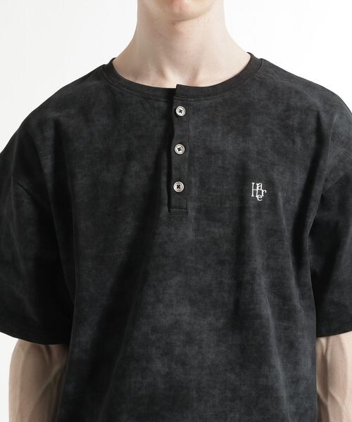 HARE（ハレ）の「ピグメントロゴヘンリーカット（トップス・ブラック09/グレー11/ブルー85・S/M）」の19枚目の写真