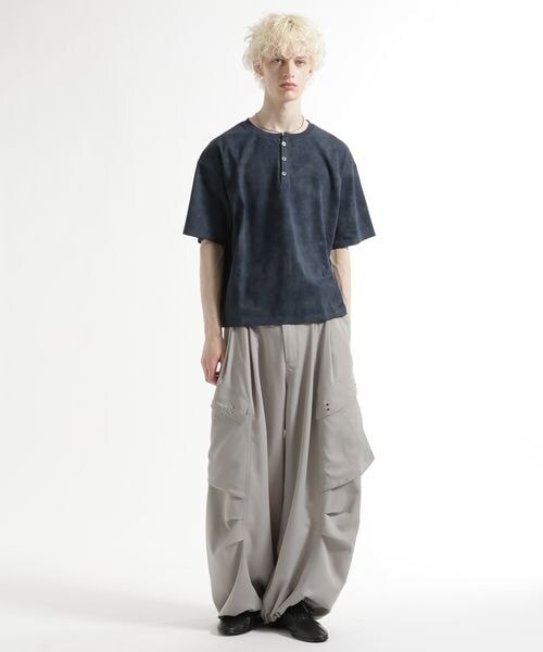 HARE（ハレ）の「ピグメントロゴヘンリーカット（トップス・ブラック09/グレー11/ブルー85・S/M）」の8枚目の写真