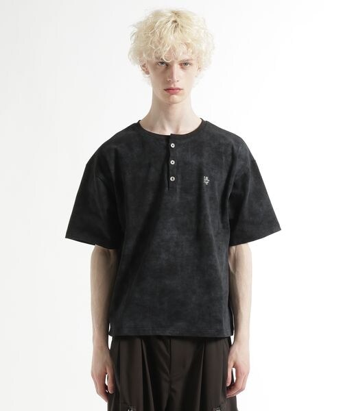 HARE（ハレ）の「ピグメントロゴヘンリーカット（トップス・ブラック09/グレー11/ブルー85・S/M）」の16枚目の写真